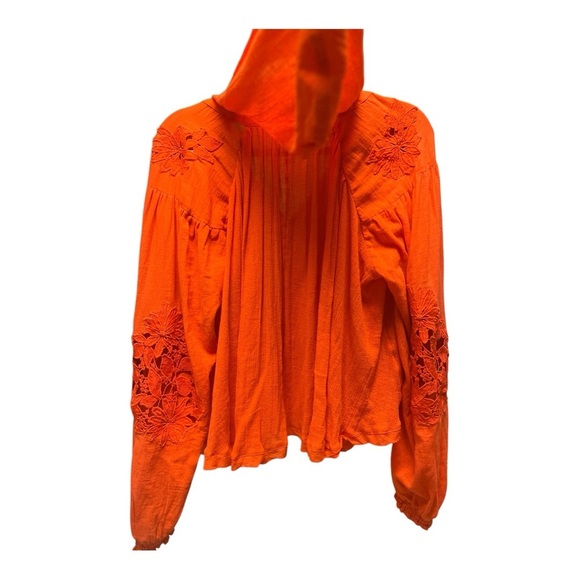 NWT Free‎ People Womens Tropical Summer Knit Blouse - Small (oversized) - Picture 7 of 11